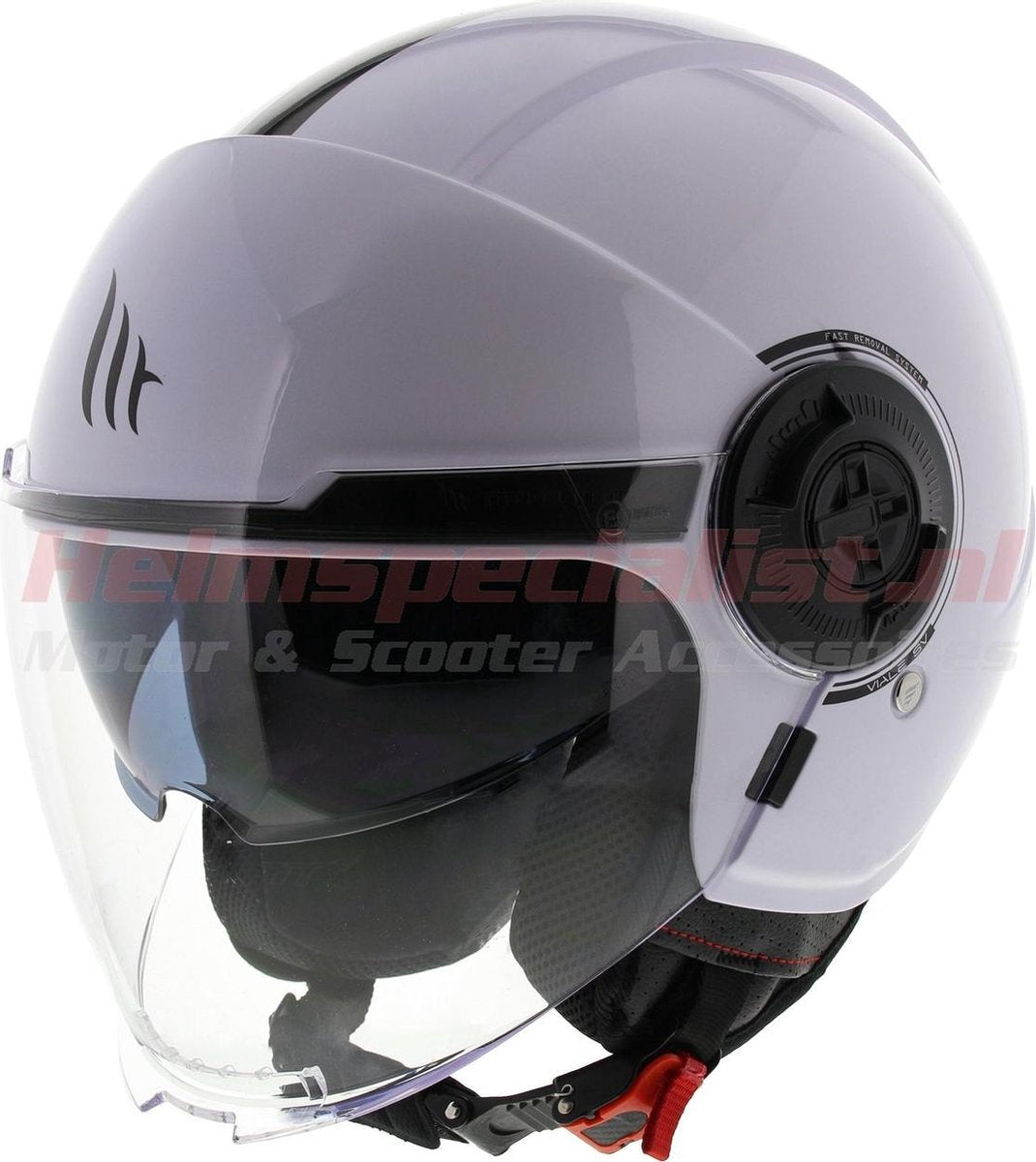MT Jethelm Viale SV glans wit M motorhelm scooterhelm