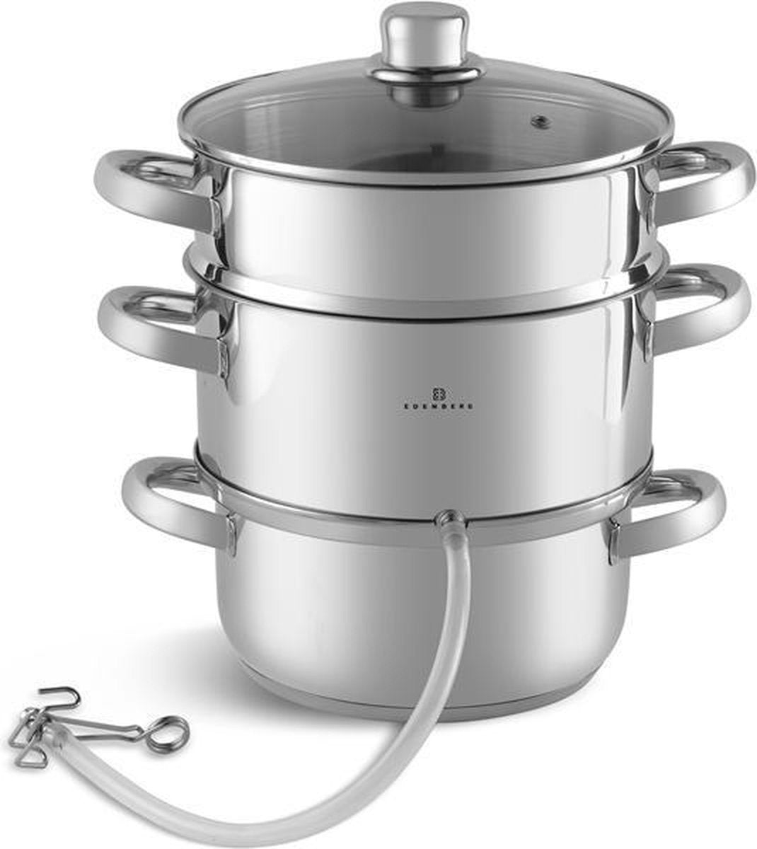 Edënbërg Classic Line - Stoomextractor - Ontsapper - Ø 22 cm - RVS - 5 liter