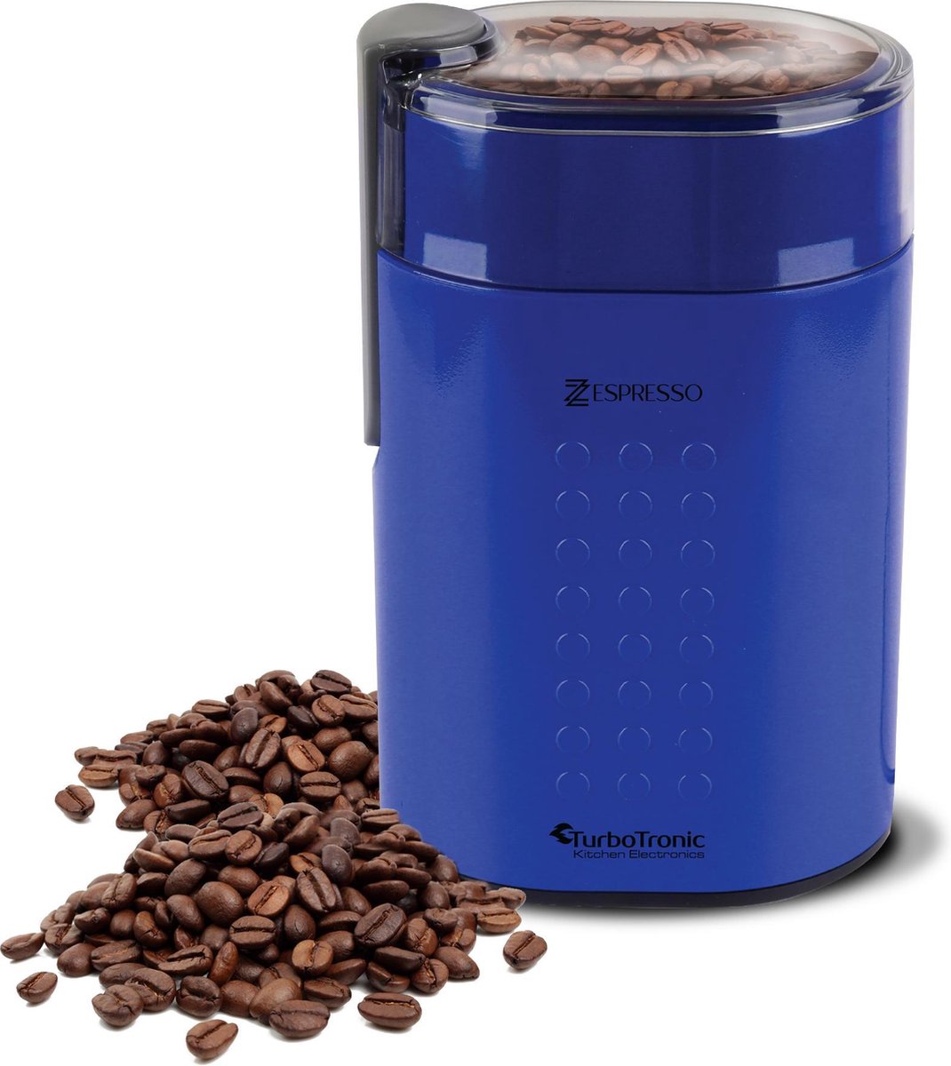 TurboTronic TT-CG5 Electrische Koffiemolen Blauw