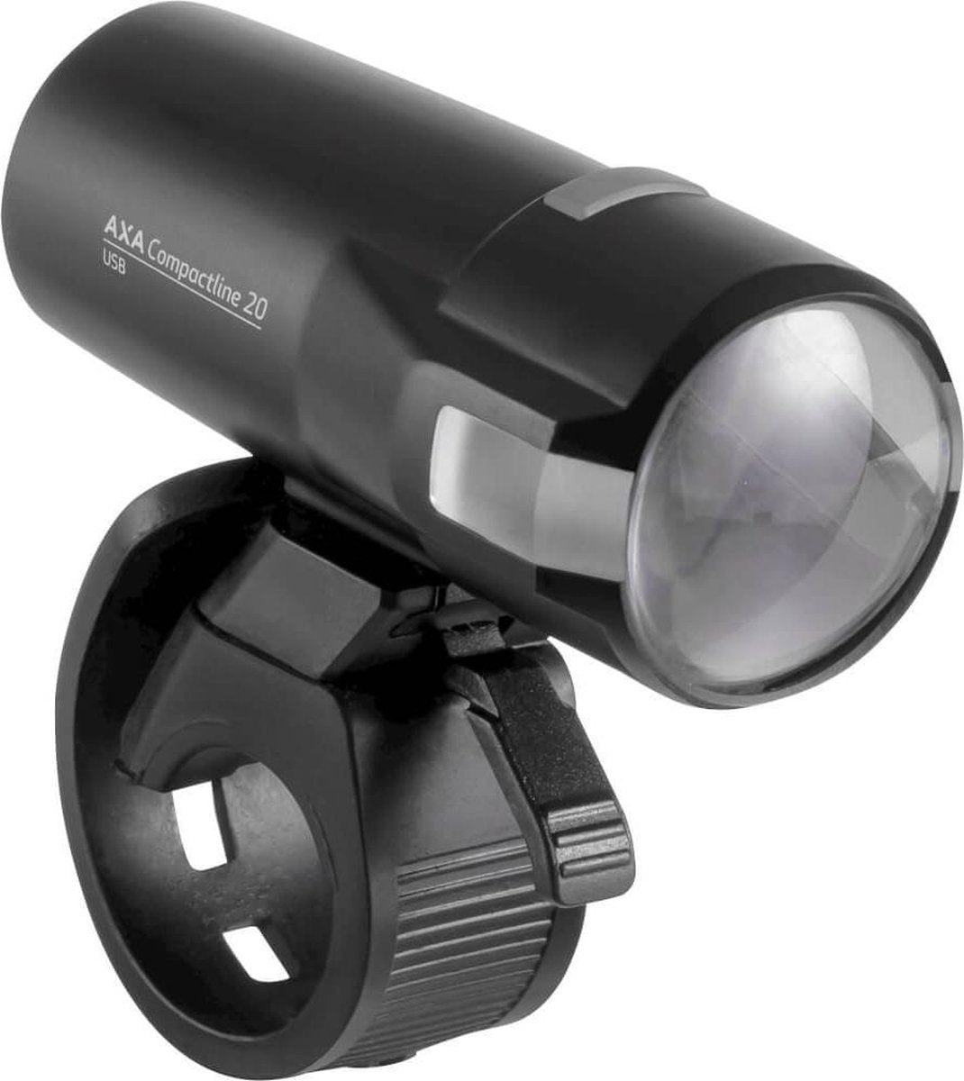 AXA Compact Line Fiets Koplamp - Accu - USB - 20 lux