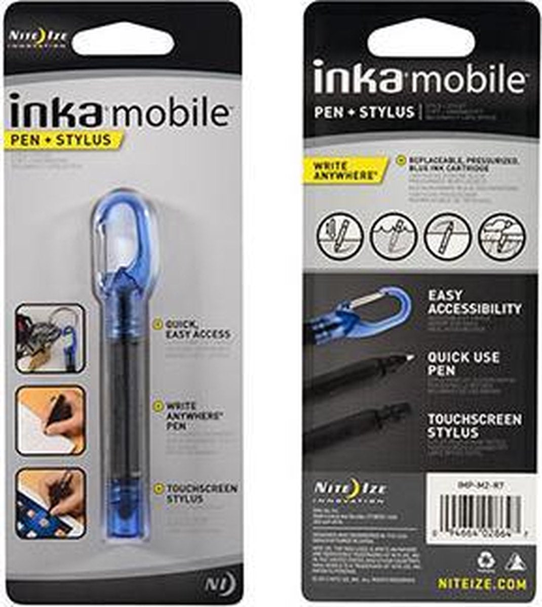 Nite Ize Inka Pen+Stylus Blue Zaklamp - Blauw
