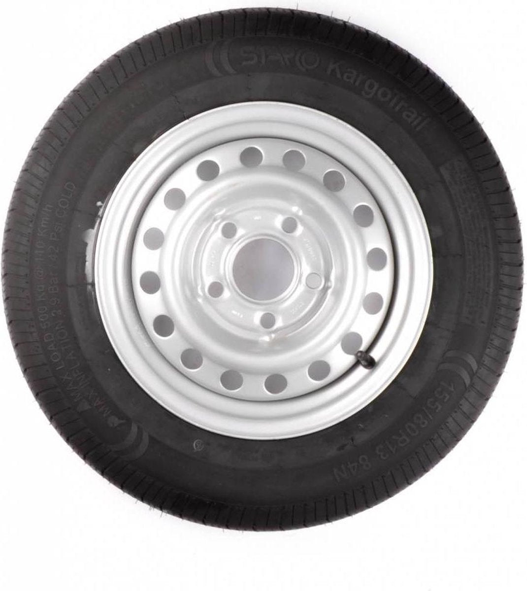 Compleet wiel 155R13C band + velg (steek 5x112) 615 kg Naafdiameter 67 mm