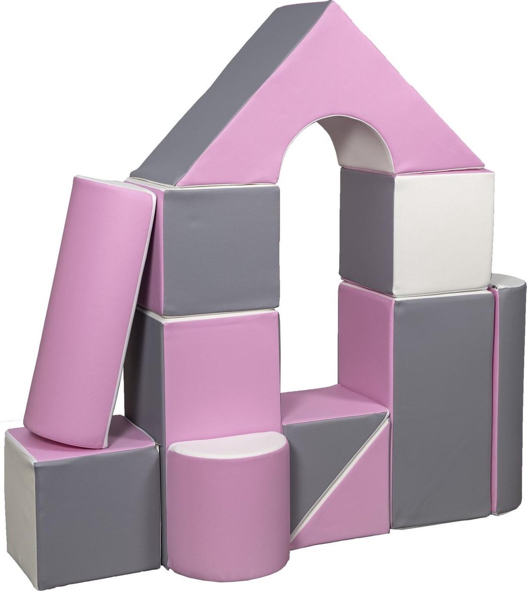 Schuim blokken / foam blokken - 11 stuks - huis / kasteel | Witte