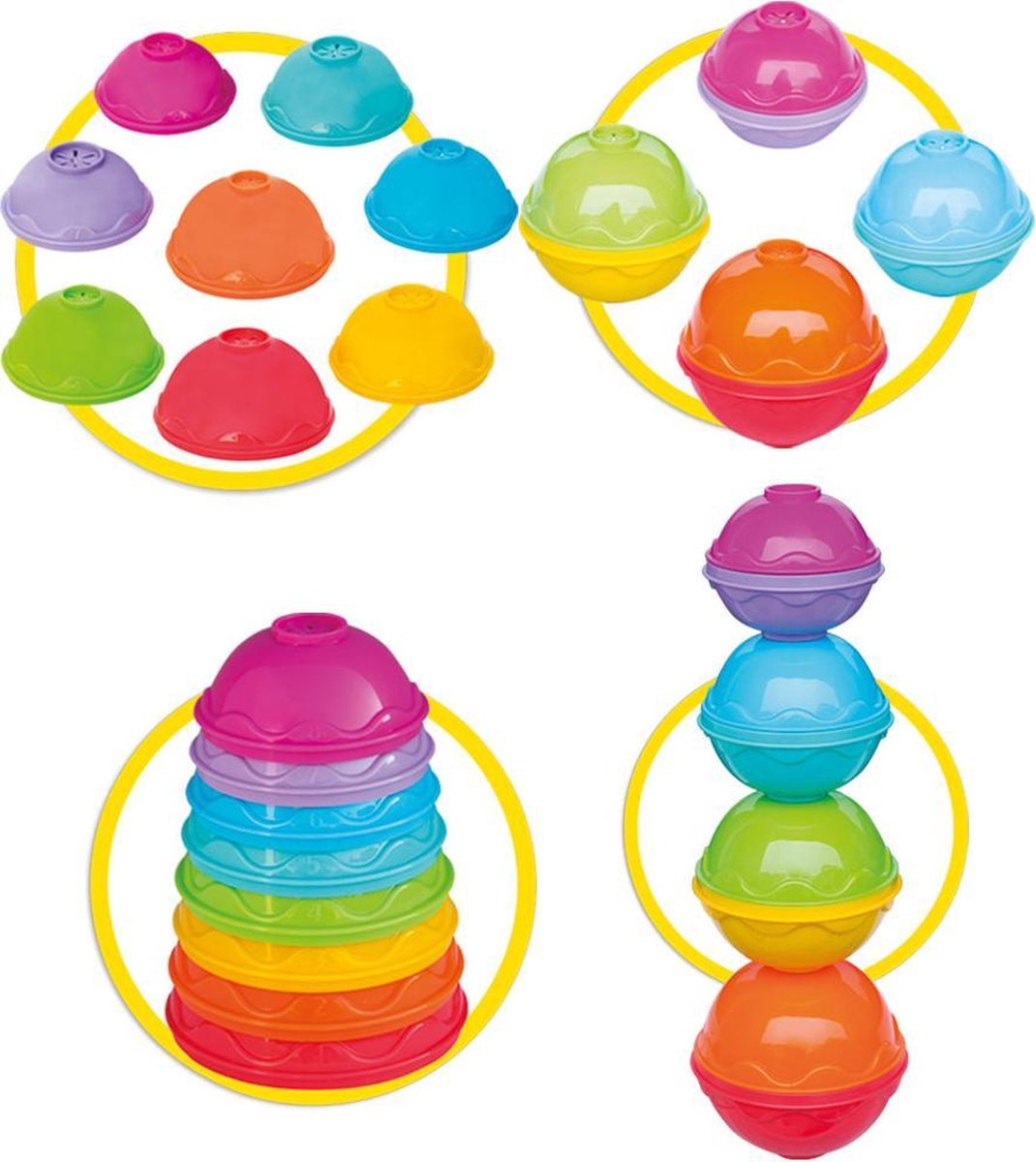 Stapelbekers - Stapelringen - Stapeltoren - Speelgoed  baby