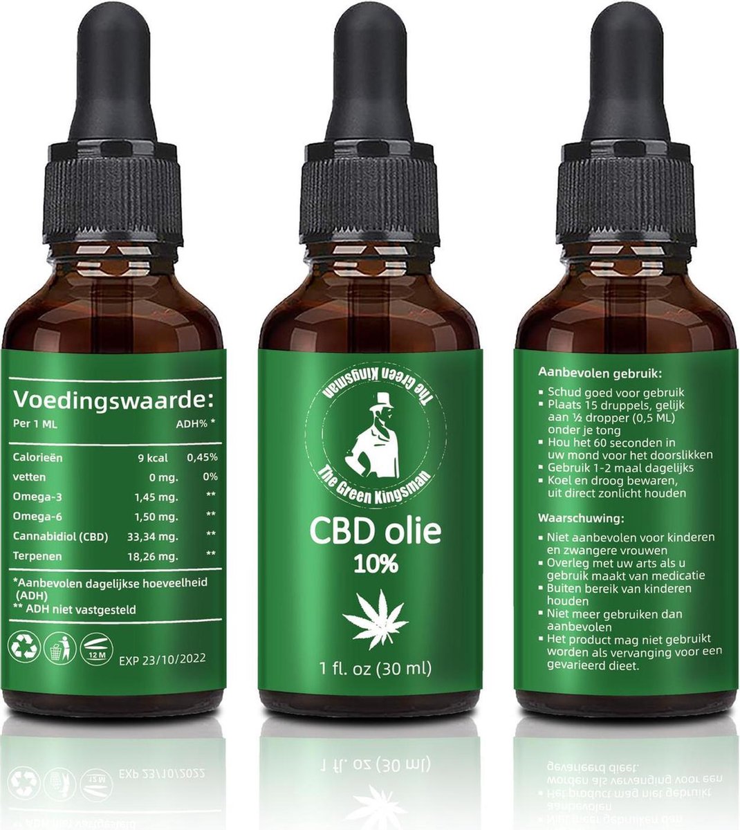 |TGK| CBD olie 10% |30ML |geheel THC vrij|