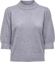 Jdyrue 2/4 Pullover Knt 15208832 Lavender Gray/melange