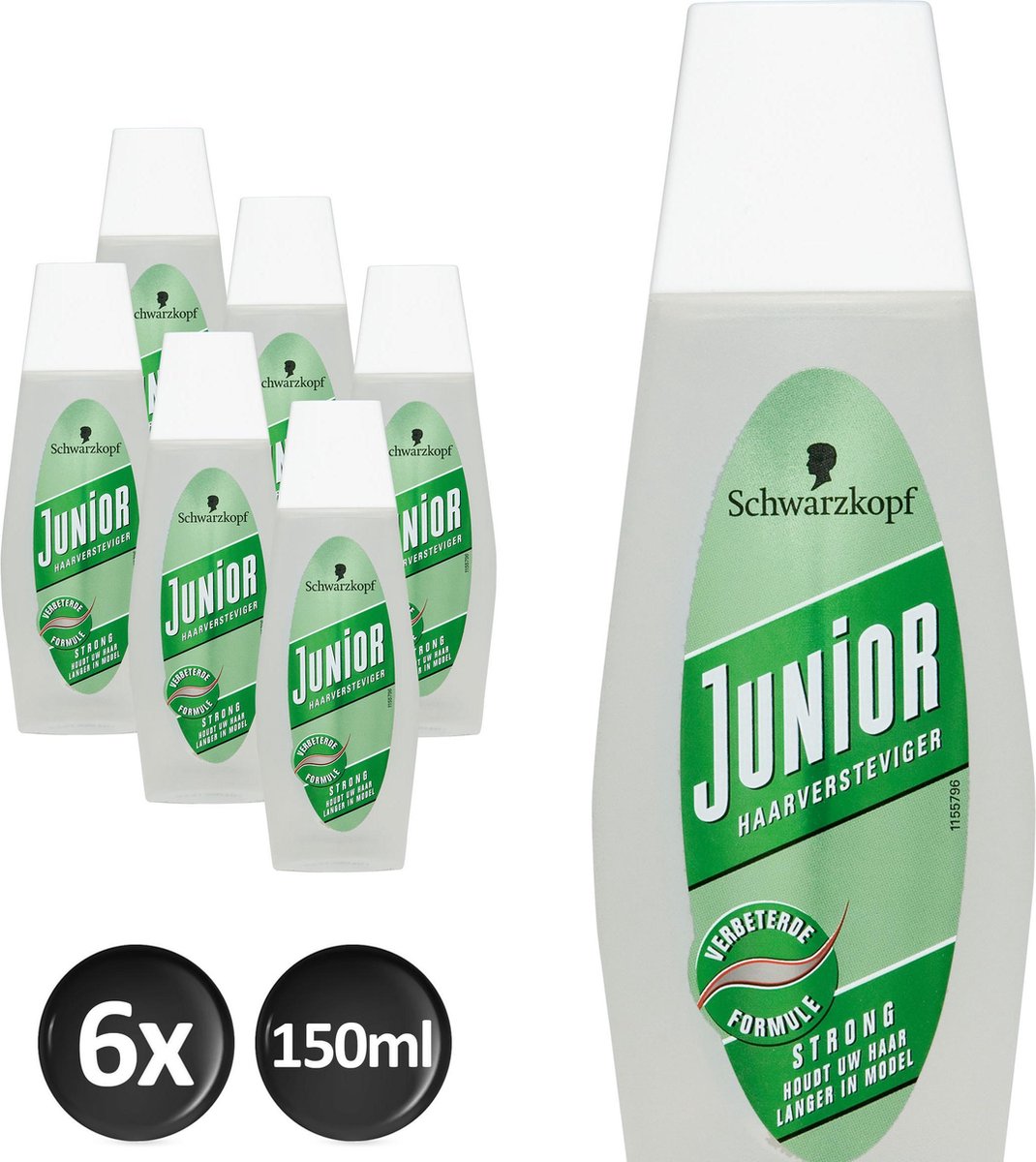 Schwarzkopf Junior Strong Haarversteviger 125 ml - 6 stuks - Voordeelverpakking