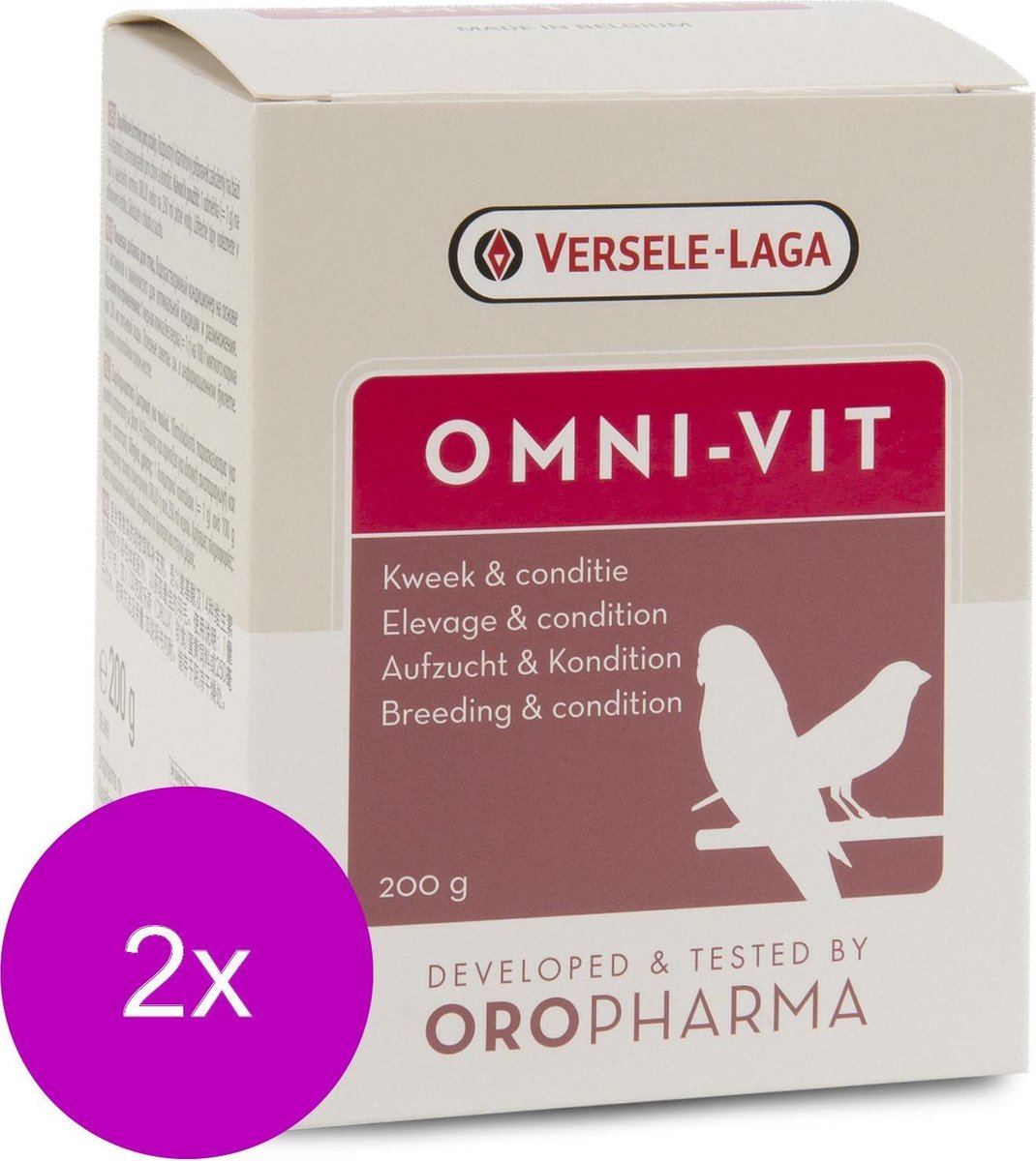 Versele-Laga Oropharma Omni-Vit Kweek & Conditie - Vogelsupplement - 2 x 200 g