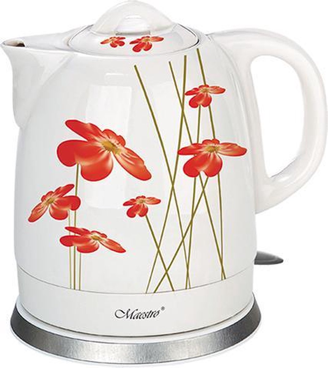 Feel-Maestro MR-066-RED FLOWERS waterkoker 1