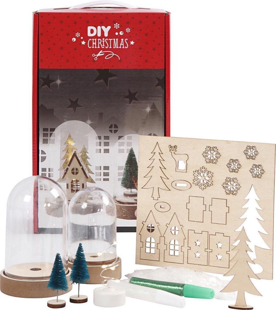 Diy Stolpenset Kerstdecoratie 2 Stuks 10/12