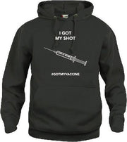 #Igotmyvaccine Hoodie met opdruk Covid 19 vaccinatie keuze – zwart - unisex - XS