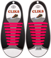 CLIKS elastische veters roze - elastieken veters - kids - volwassenen