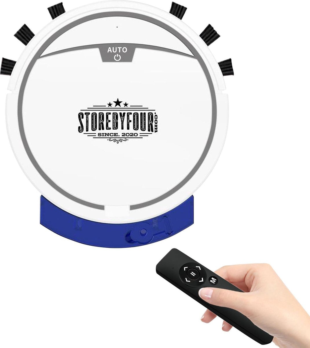 Storebyfour.com® iSmart Robotstofzuiger met Dweilfunctie - Vacuum Cleaner - Met Afstandbediening