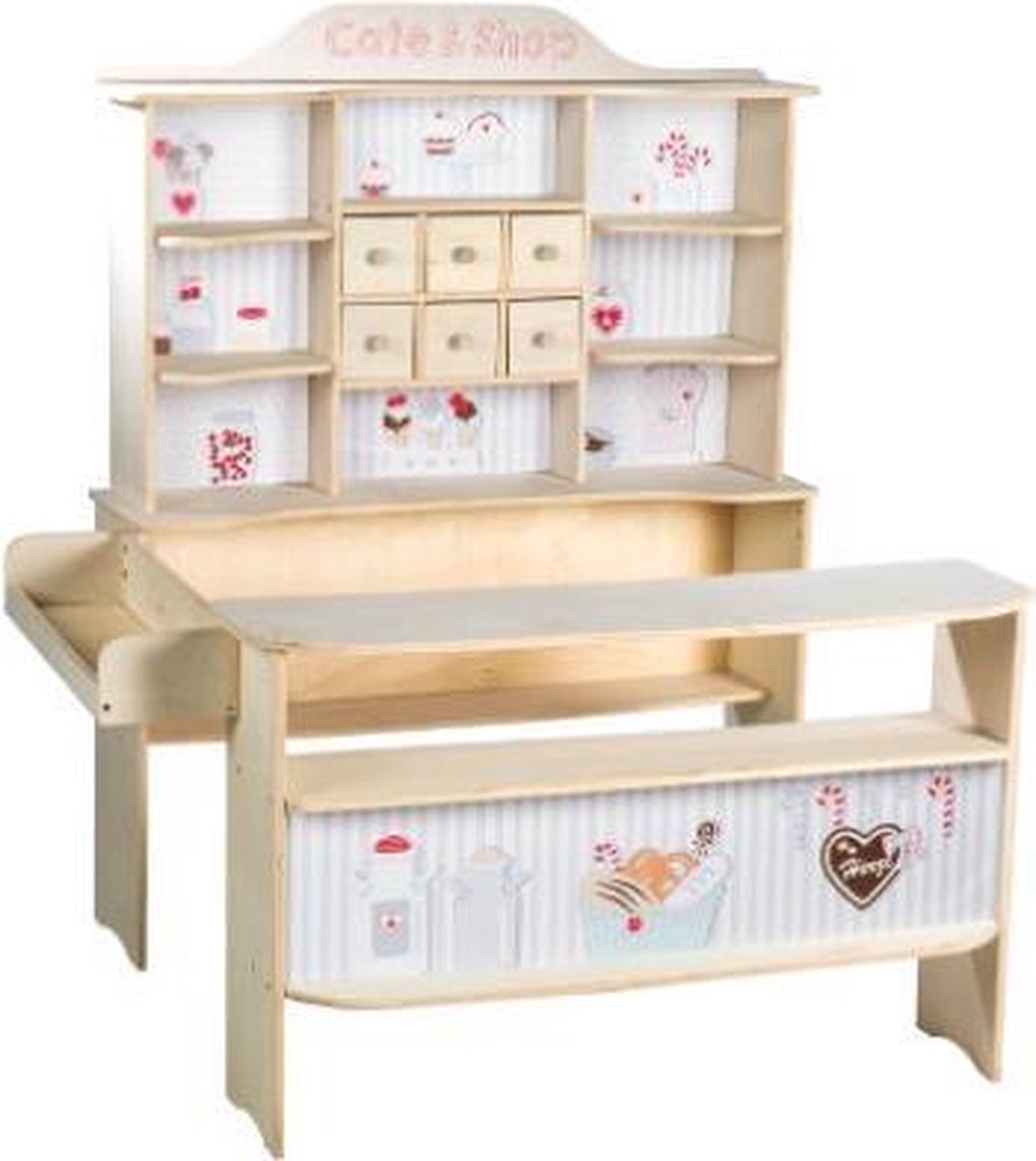 Roba verkoopstand Cafe & Shop - natuur