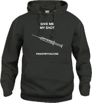 #wantmyvaccine Hoodie met opdruk Covid 19 vaccinatie keuze – zwart - unisex - 2XL