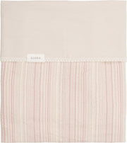 Koeka Wiegdeken Maui flanel - old pink/soft sand 75x100cm