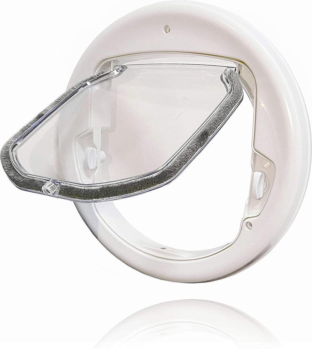 Kattenluik - Universeel - Met lock functie - 19 x 19 cm - Wit
