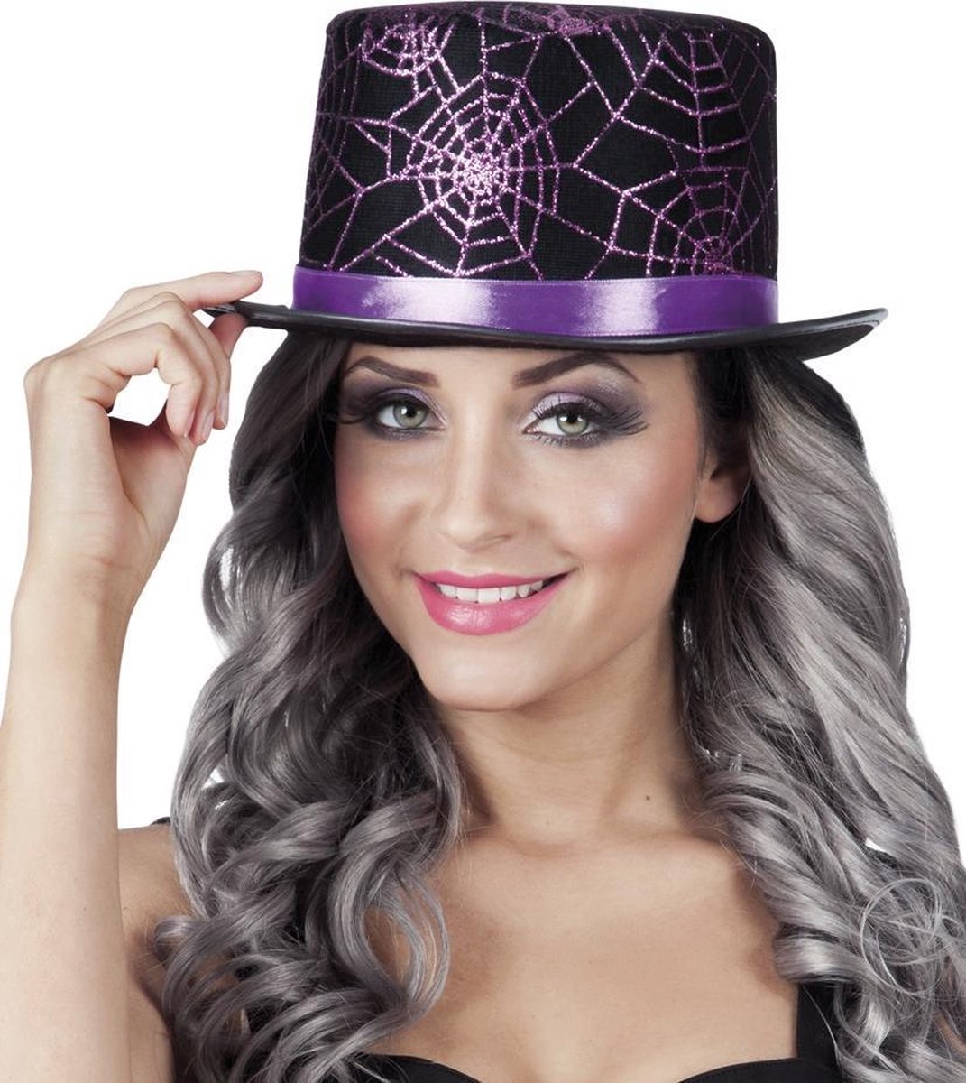 12 stuks: Hoed Glitter - web