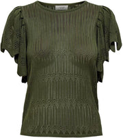 Jdysolis S/s Pullover Knt 15226335 Kalamata