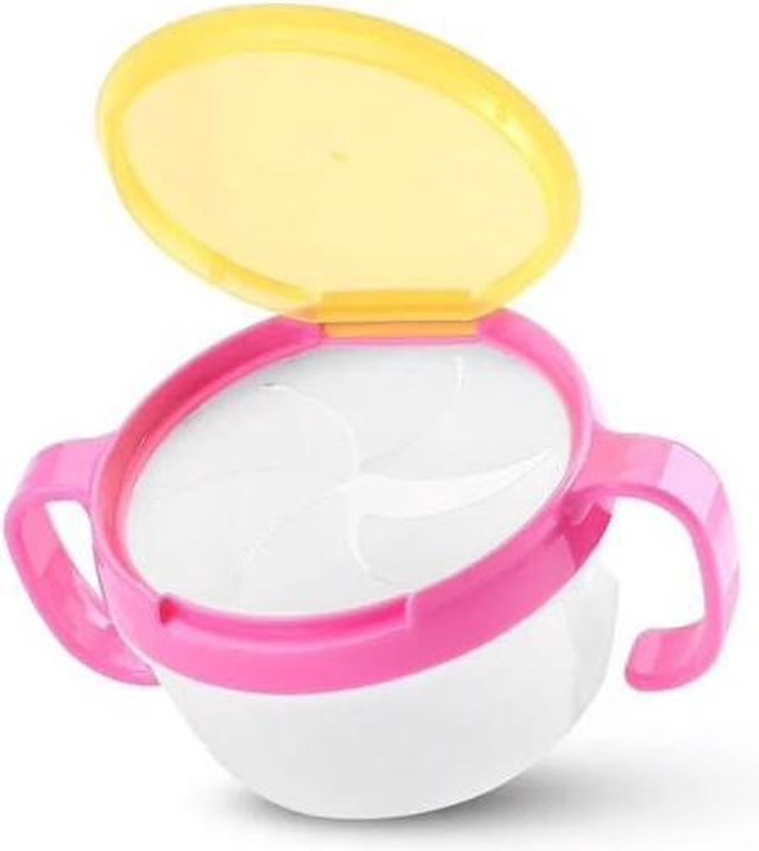 Kinder snack bakje – roze | Baby | Hersluitbaar | Baby snack kom
