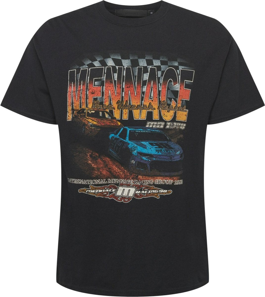 Mennace shirt Watermeloen Rood-S
