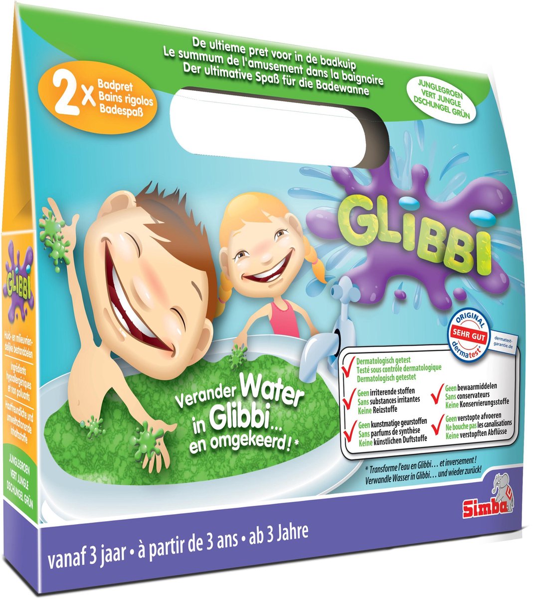 GLIBBI Gekleurd Badwater Groen Glibbi