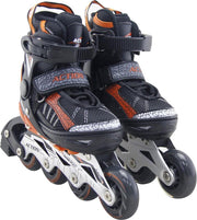 Atipick Inlineskates Verstelbaar Aluminium/pu Zwart Mt 31-34