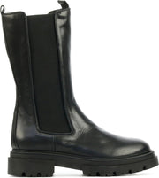 Mace Vrouwen Leer  Chelsea boots / Laarzen / Damesschoenen M1060 - Zwart - maat 41