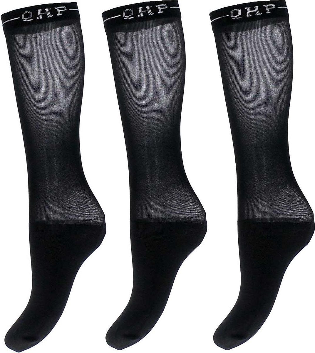 Qhp Showsokken  Color 3pack - Black - 43-46