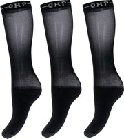 Qhp Showsokken  Color 3pack - Black - 43-46