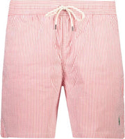Polo Ralph Lauren  ZwemBroek Rood Rood Getailleerd - Maat XL - Heren - Lente/Zomer Collectie - Katoen;Polyester