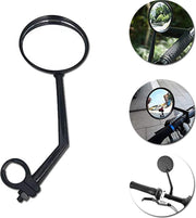 Fietsspiegel | Spiegel | Motorspiegel | Scooterspiegel | Spiegel voor fiets en step | Roteerbaar | Zwart