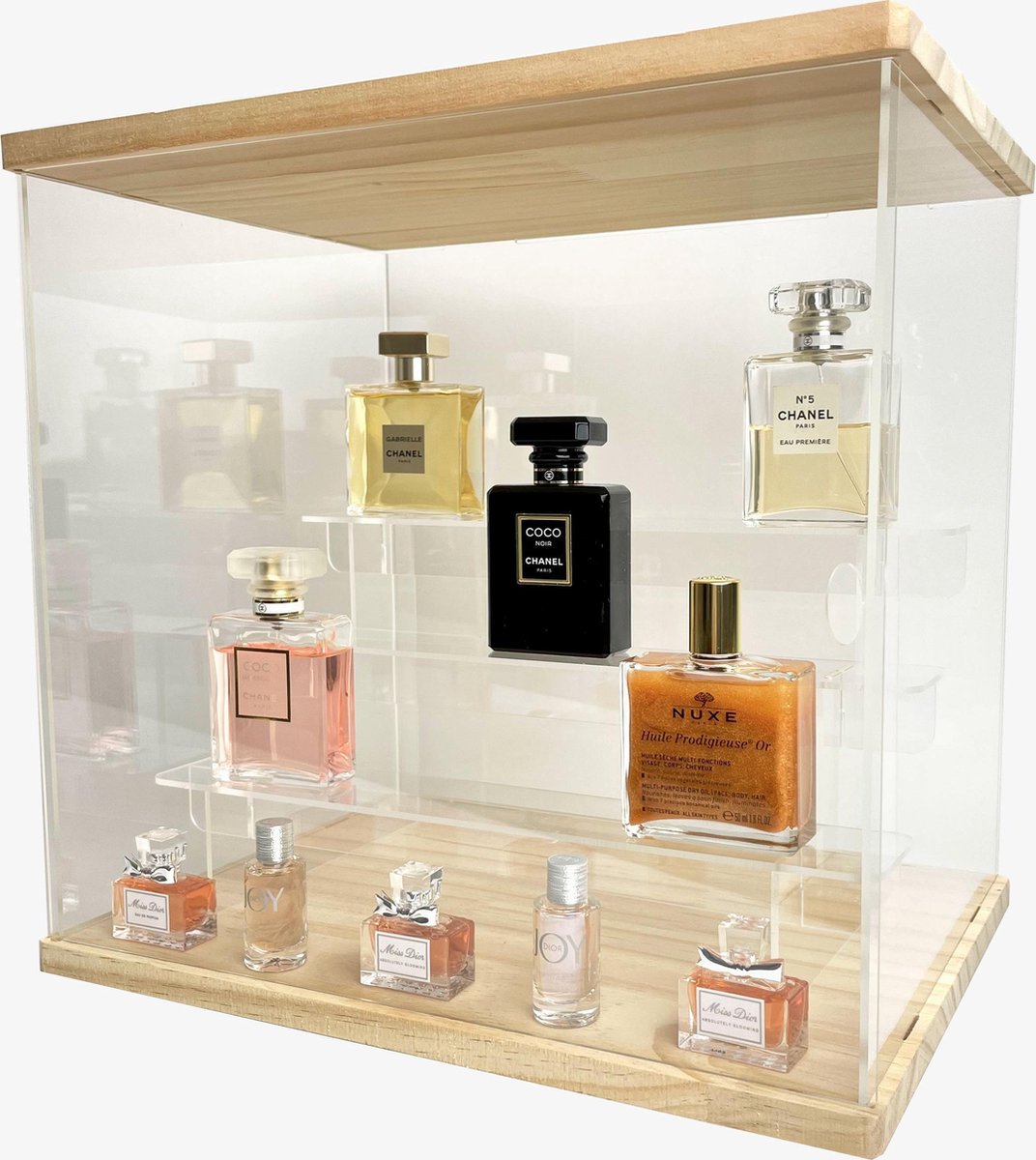 Make up organizer Mae | cosmetica organizer | opbergdoos | Make up organizer | Beautybox | Vitrine boxje | Glazen box |Makeup organizer |Beauty organizer | Makeupbox |Cosmetica| Storage box |Make-uporganizer | Parfumbox | Parfumorganizer  | Opmaken