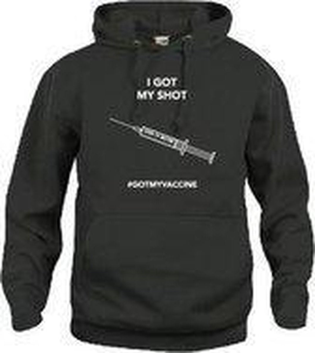#Igotmyvaccine Hoodie met opdruk Covid 19 vaccinatie keuze – zwart - unisex - 3XL