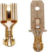 40 Stuks 6.3 mm AMP connector pins male en female  - voor elektrische kinderauto - kindermotor - kinderquad - kindertractor - accuvoertuig