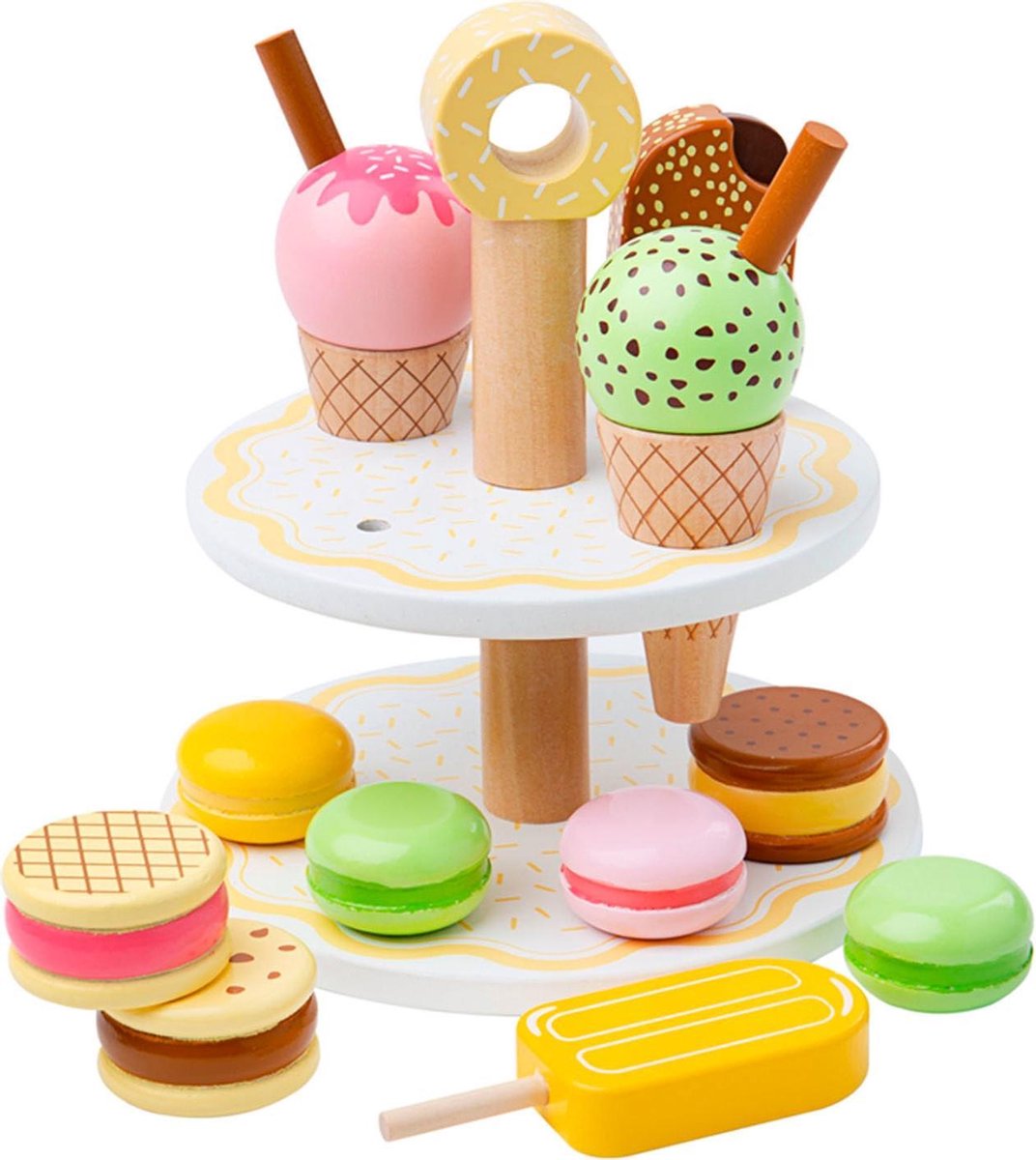 Bigjigs houten ijsjes en koekjes set sweet treats