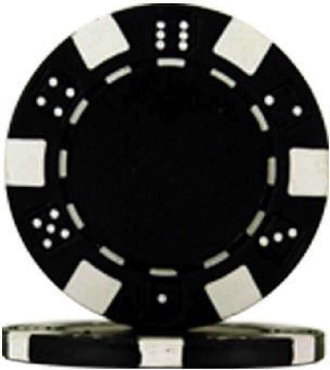 Pokerchip Dice Chip - Zwart - 11