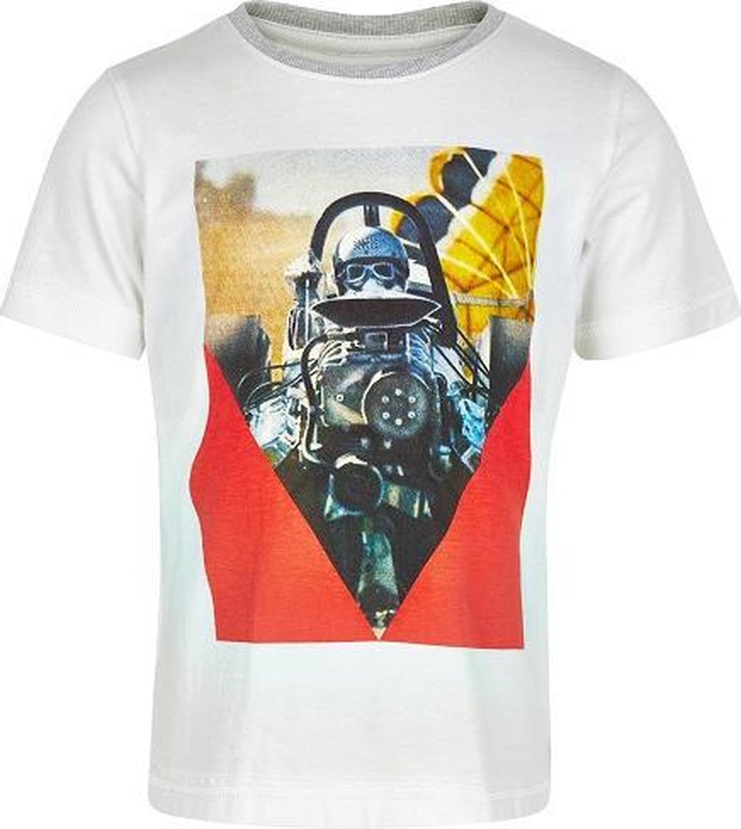 Minymo - jongens T-shirt - wit - Maat 122