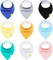 Toddly - slabbetjes voor baby's 9-Pack - Veilig- Absorberend