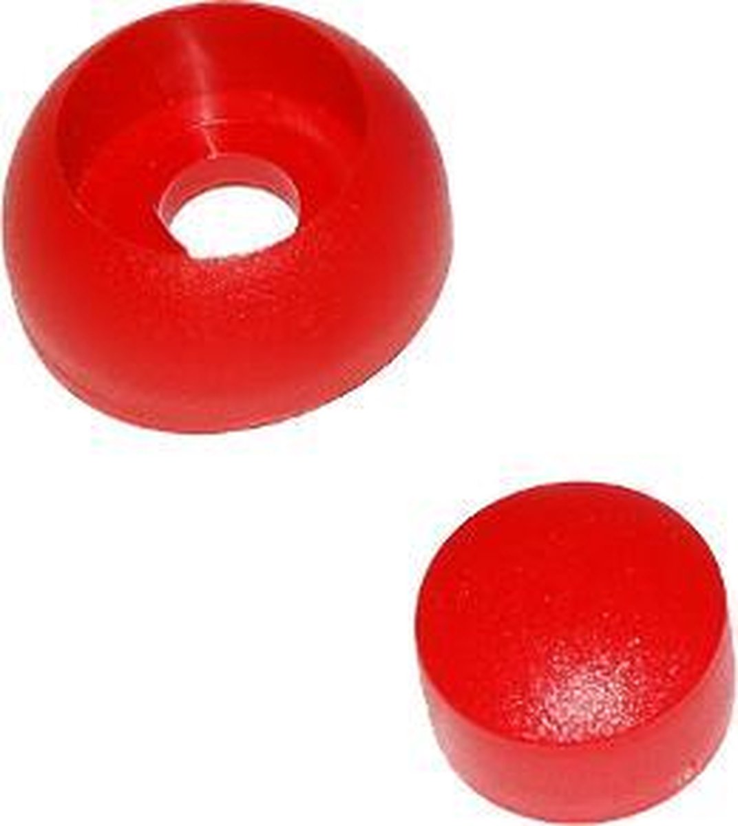 2-delige afdekdop voor bout en moer Rood voor ronde Palen M8/M10/M12 (1 stuk)