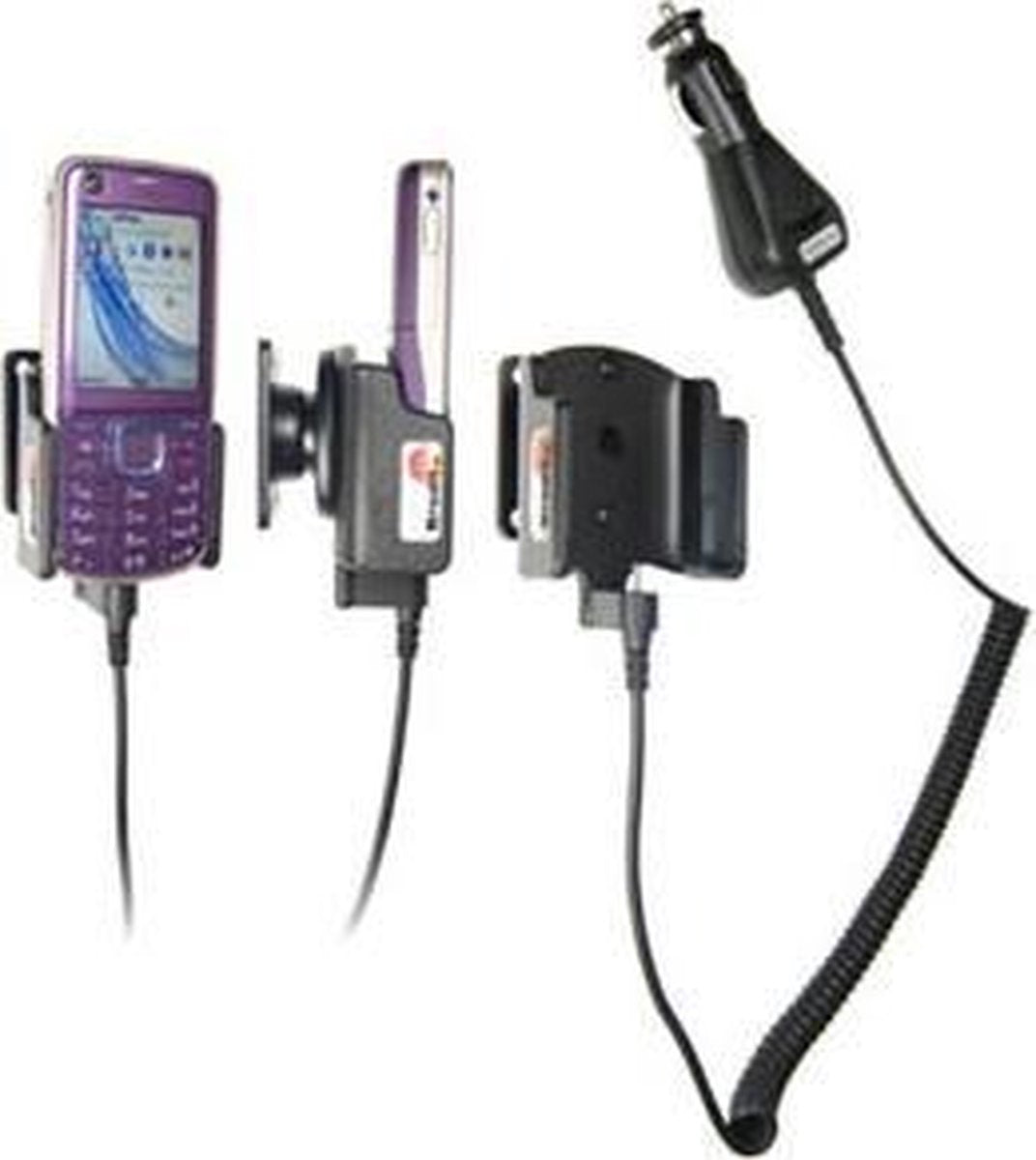 Brodit houder - Nokia 6220 Classic Actieve houder met 12/24V lader