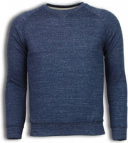 Enos Basic Fit Crewneck - Sweater - Navy - Maten: S