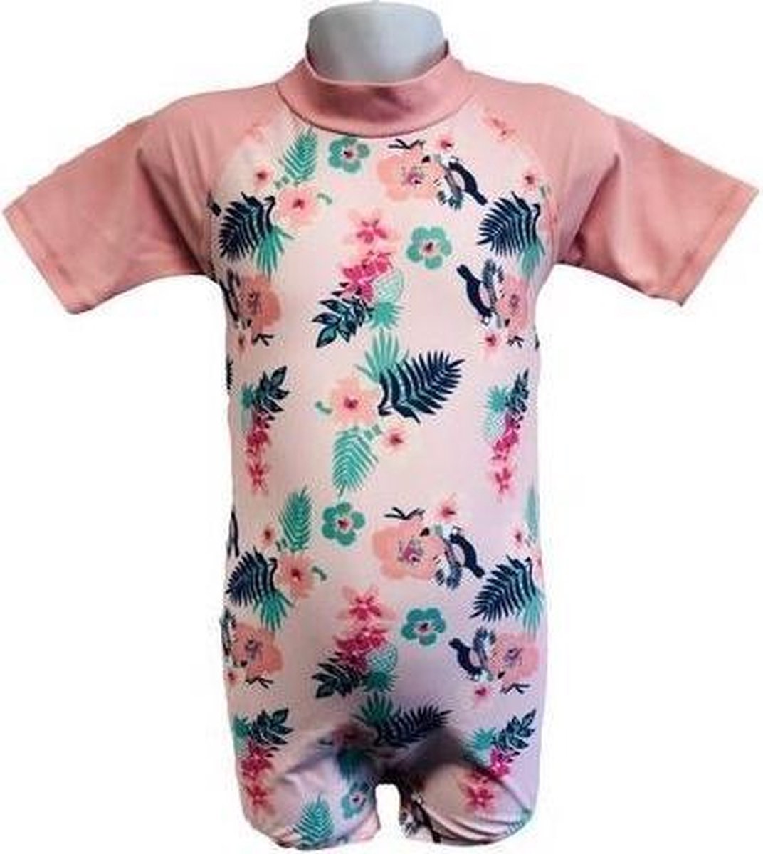 Banz Swimsuit Pink Floral Roze Maat 84