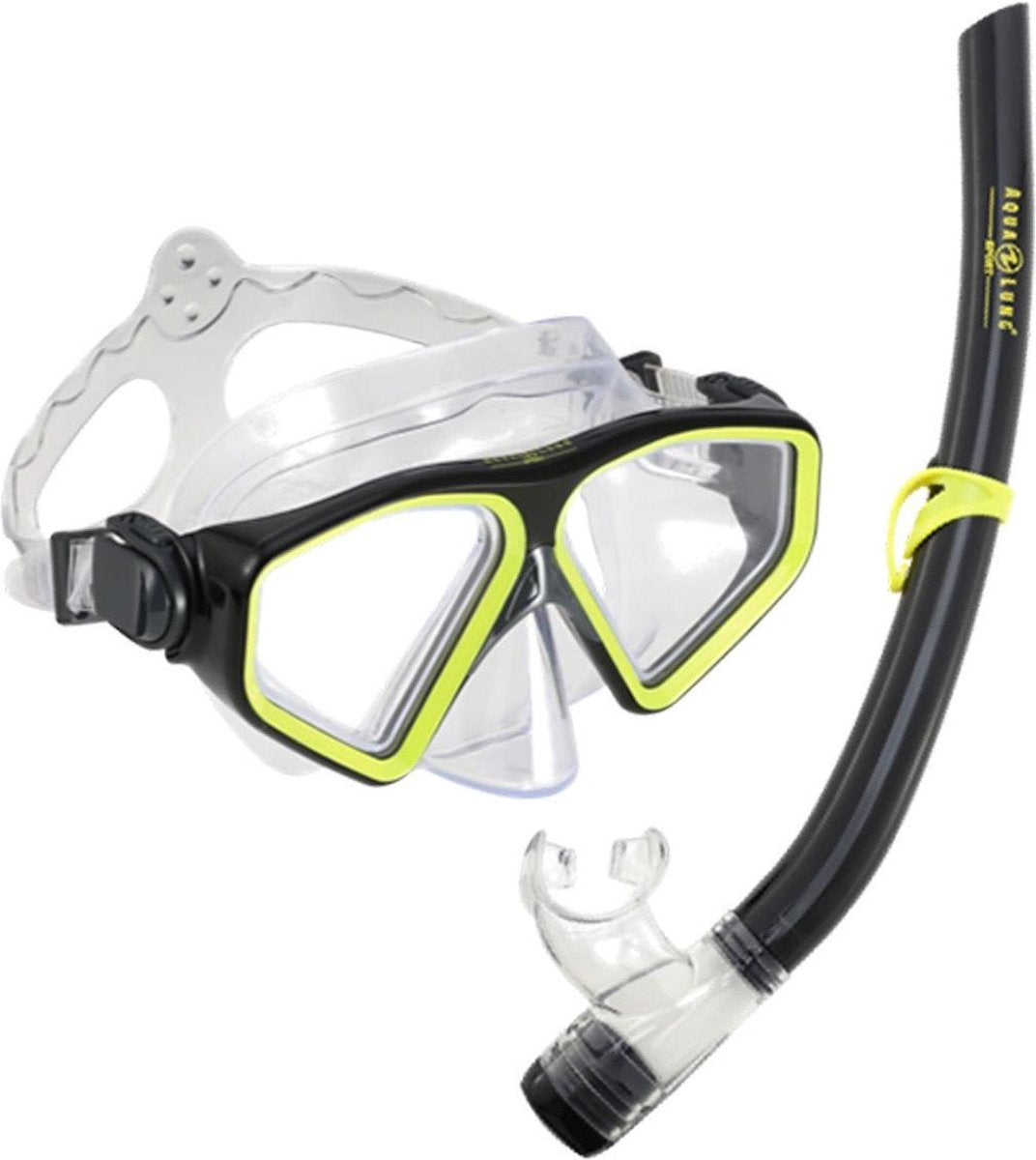 Aqua Lung Sport Saturn Combo - Snorkelset - Volwassenen - Geel/Zwart