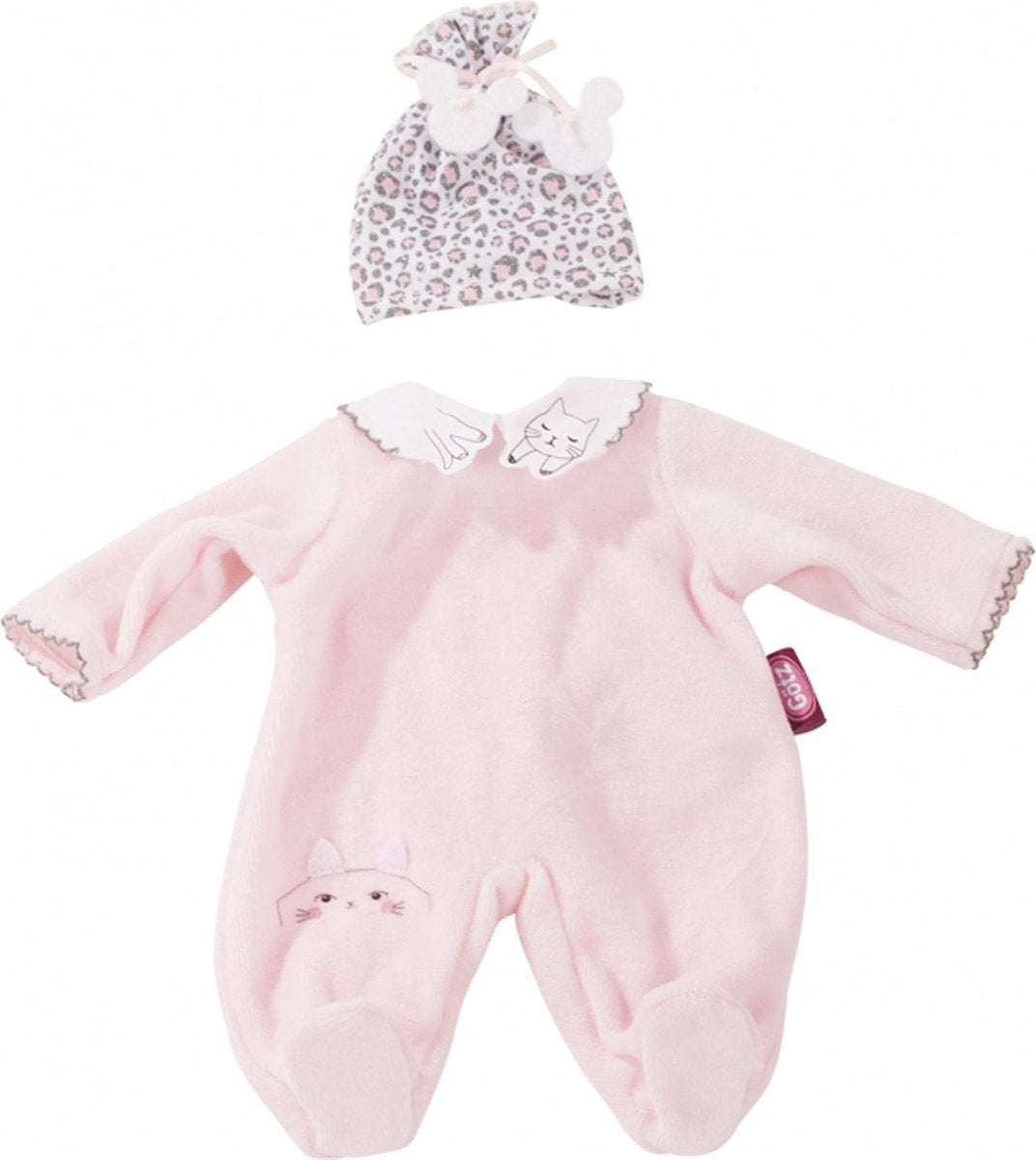 Götz poppenkleding pyjama met slaapmuts voor poppen van 42-46cm