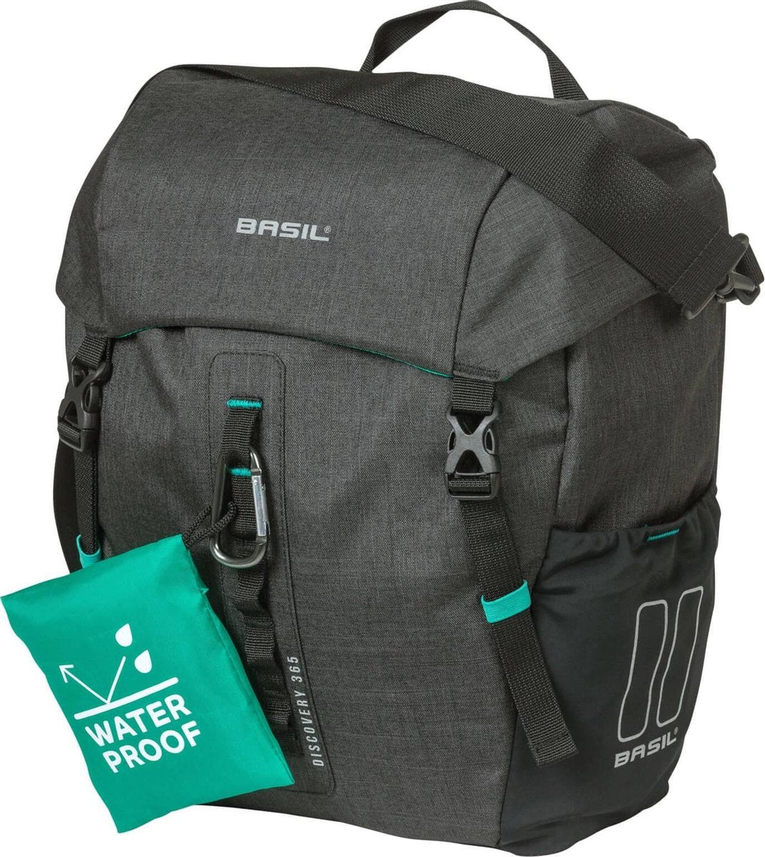Basil Discovery Enkele fietstas - Zwart - 9 Liter
