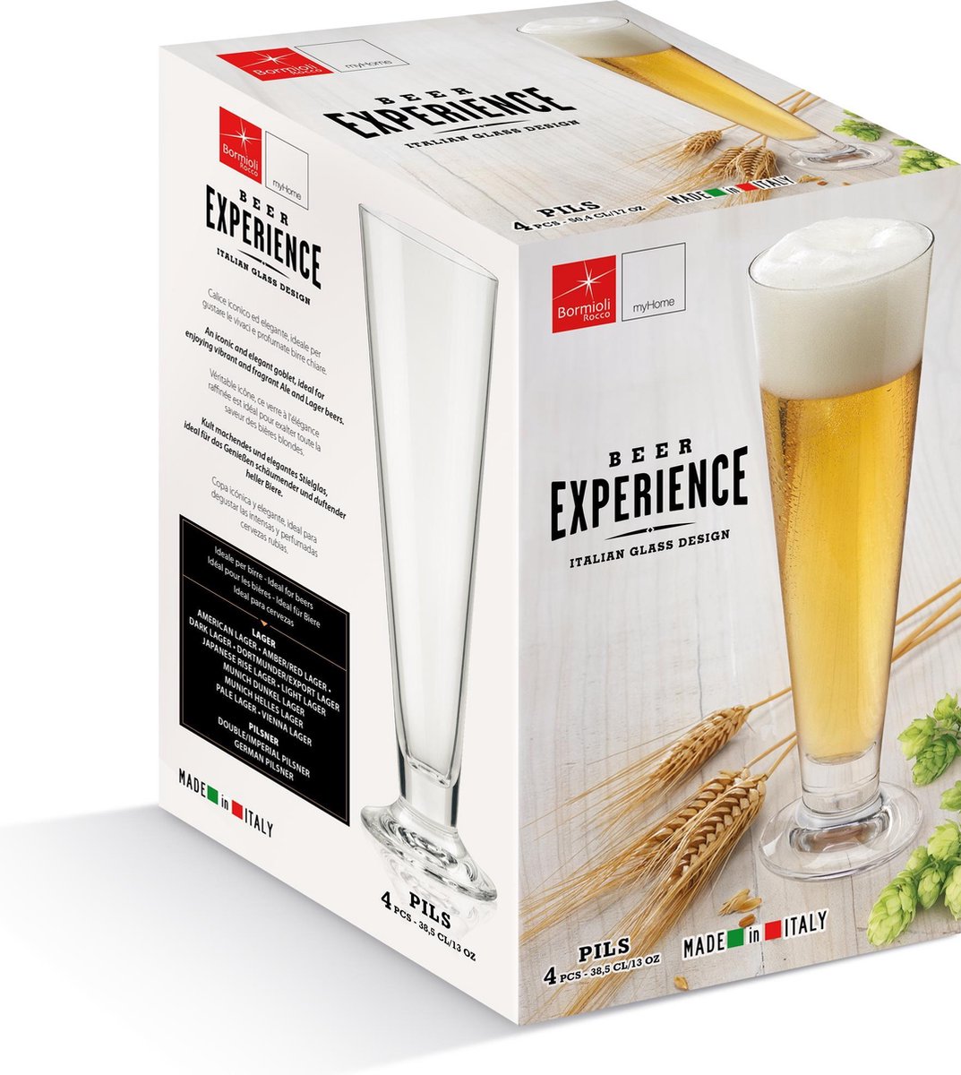 Bormioli Beer Club Ale Bierglas - 42 cl - Set-6