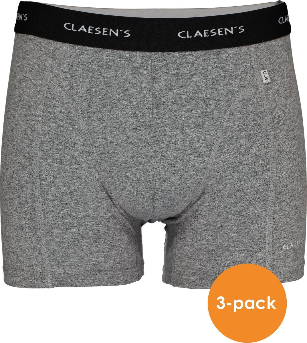 Claesen's Basics boxers (3-pack) - heren boxers lang - grijs -  Maat: XXL