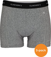 Claesen's Basics boxers (3-pack) - heren boxers lang - grijs -  Maat: XXL