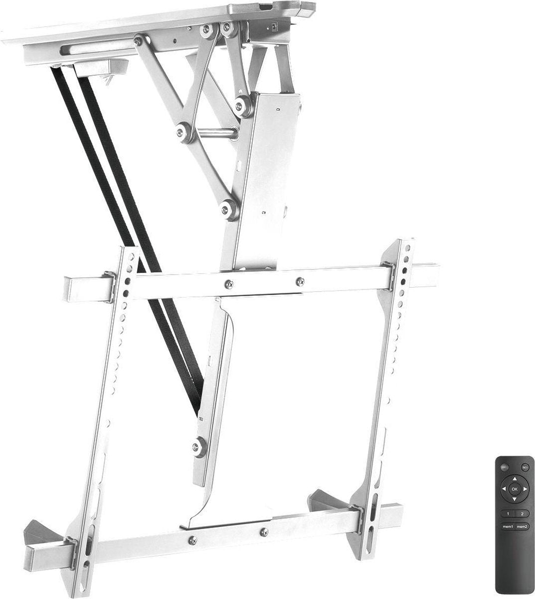My Wall premium plafondbeugel voor schermen tot 70 inch / inklapbaar met motor / wit